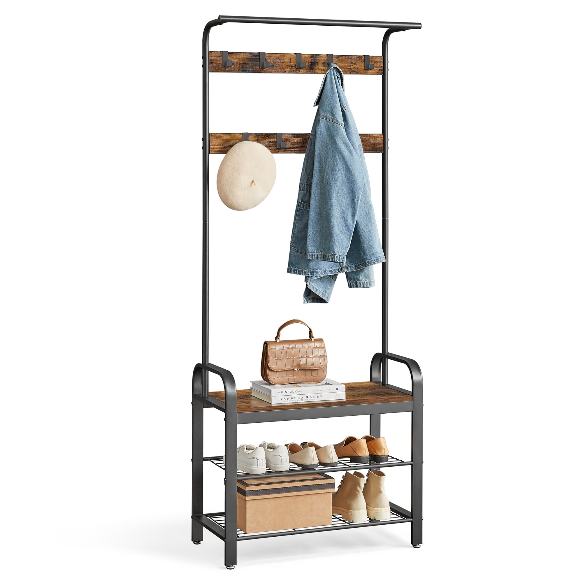 Rustic Brown Coat Rack - From Where - 