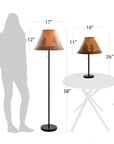 Rustic Cabin Lodge 3 - Piece Table & Floor Lamp Set - From Where - 