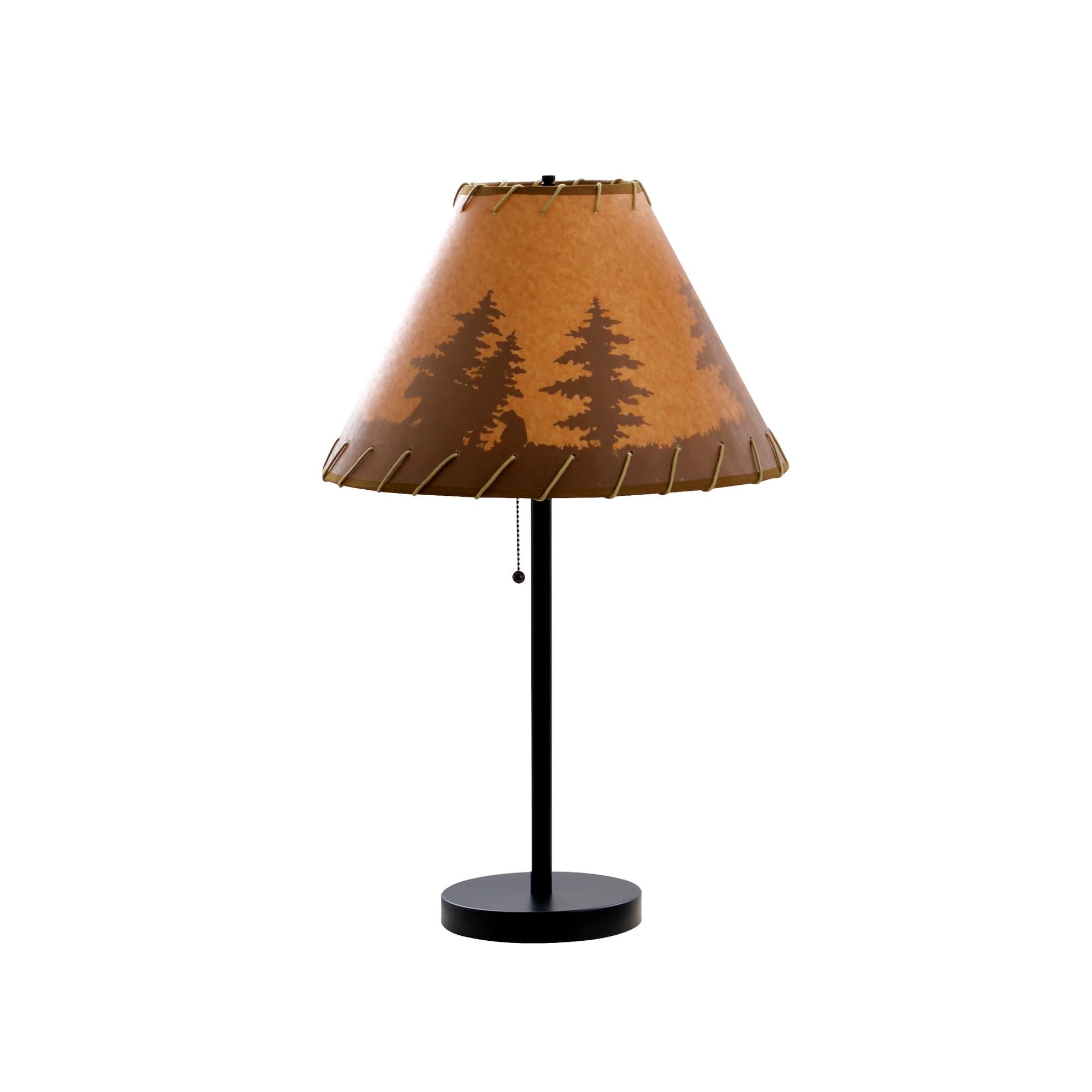 Rustic Cabin Lodge 3 - Piece Table & Floor Lamp Set - From Where - 