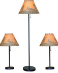 Rustic Cabin Lodge 3 - Piece Table & Floor Lamp Set - From Where - 