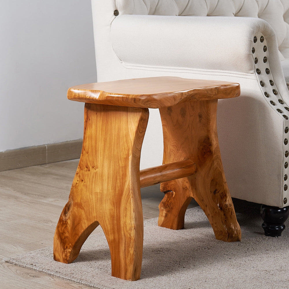 Rustic Cedar Roots A - Leg Stool - From Where - 