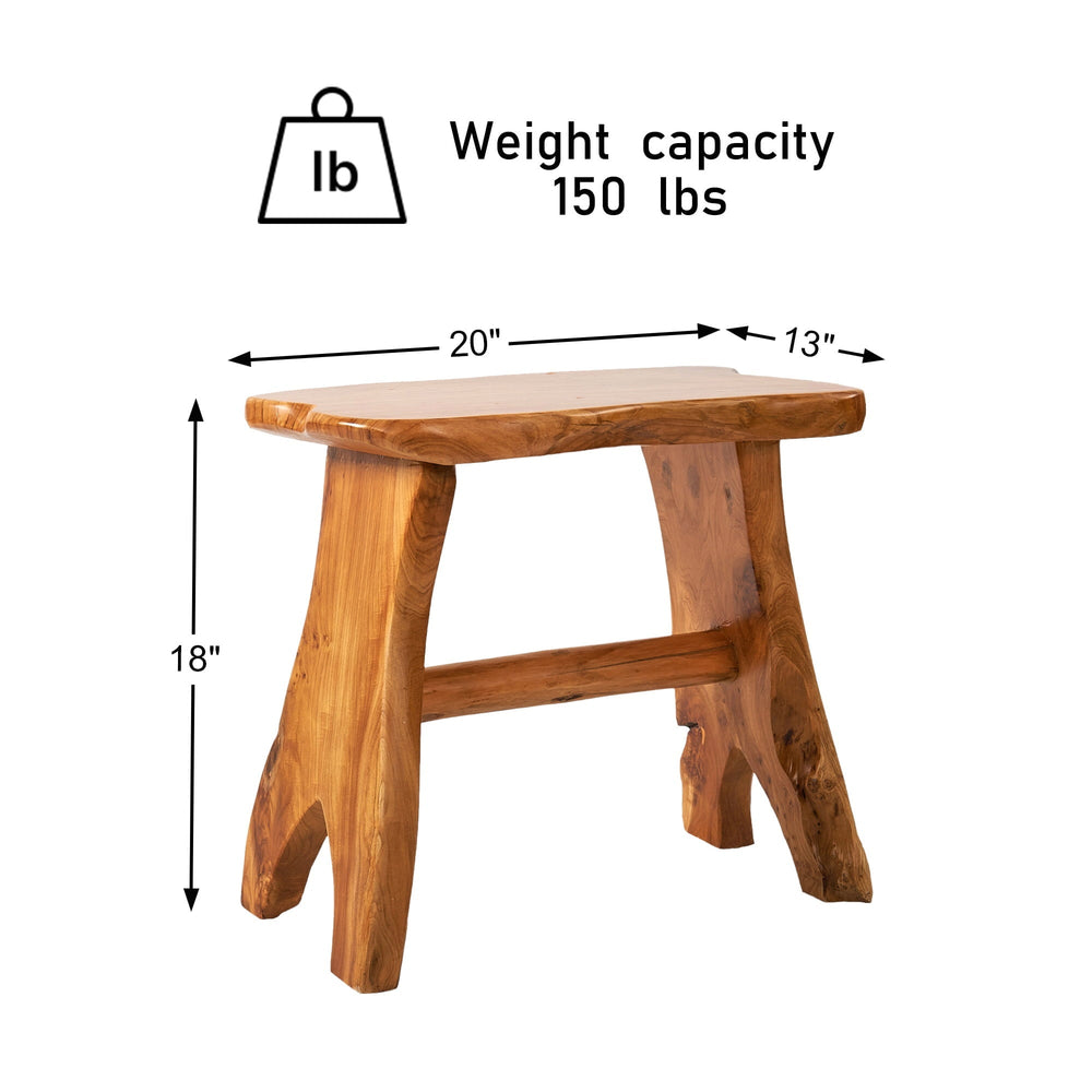 Rustic Cedar Roots A - Leg Stool - From Where - 