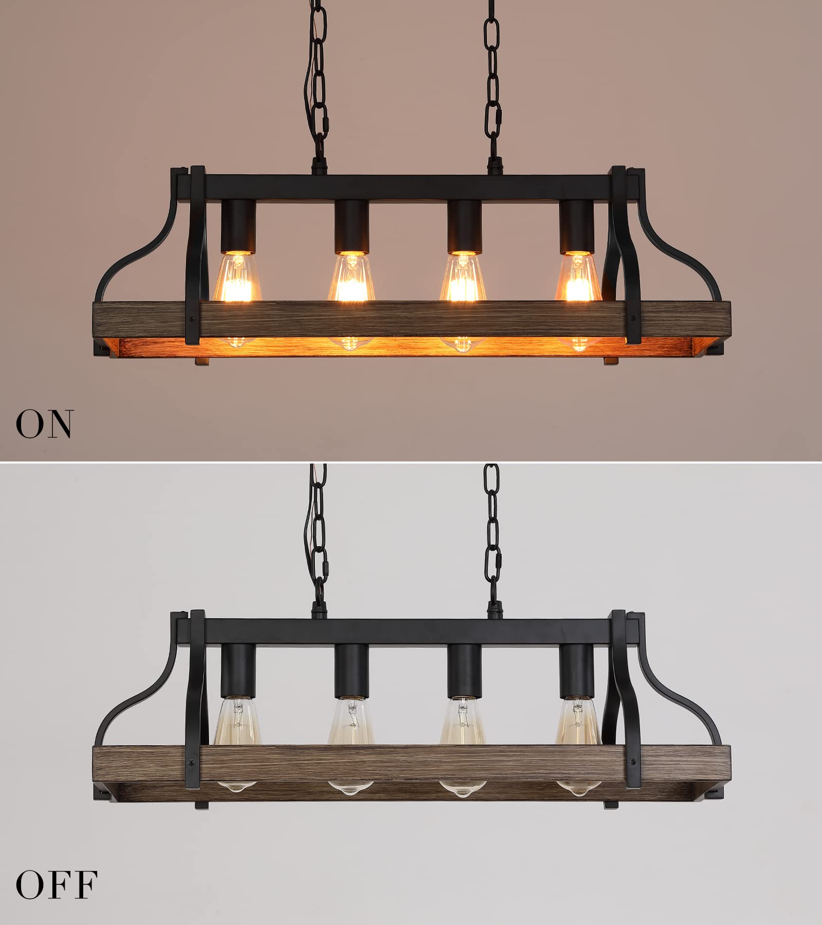 Rustic Farmhouse Light Fixture - From Where - 