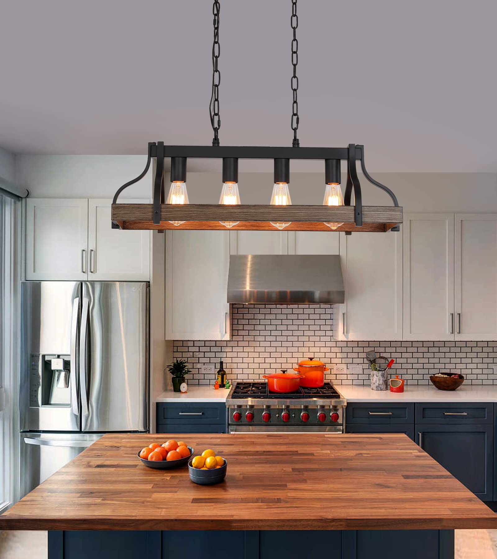 Rustic Farmhouse Light Fixture - From Where - 