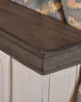 Rustic French Distressed Wood Panel Bed - From Where - 
