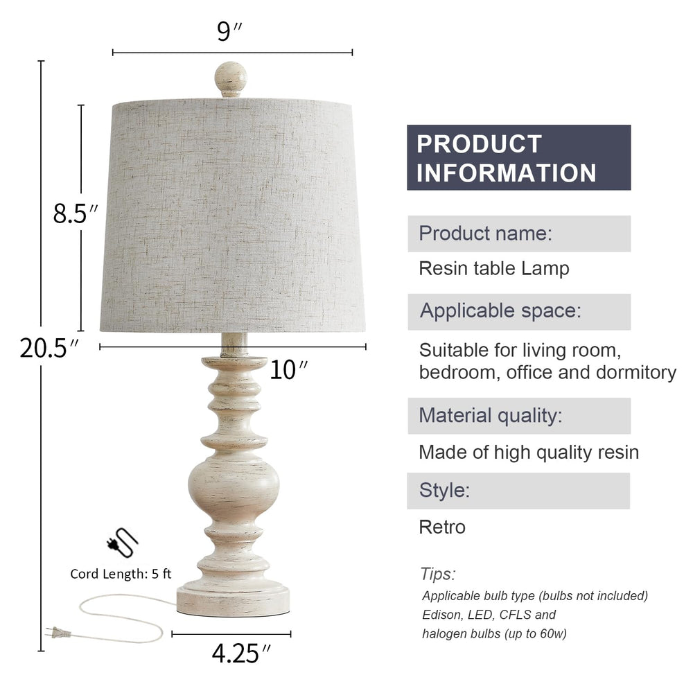 Rustic Table Lamp (Set of 2) - From Where - 