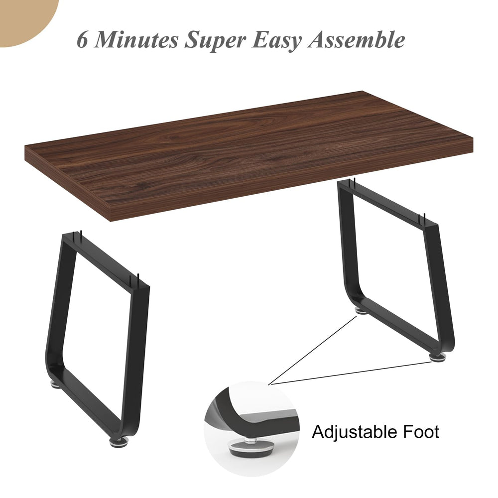 Rustic Walnut Coffee Table - From Where - 