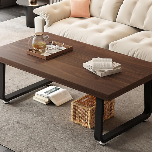 Rustic Walnut Coffee Table - From Where - 