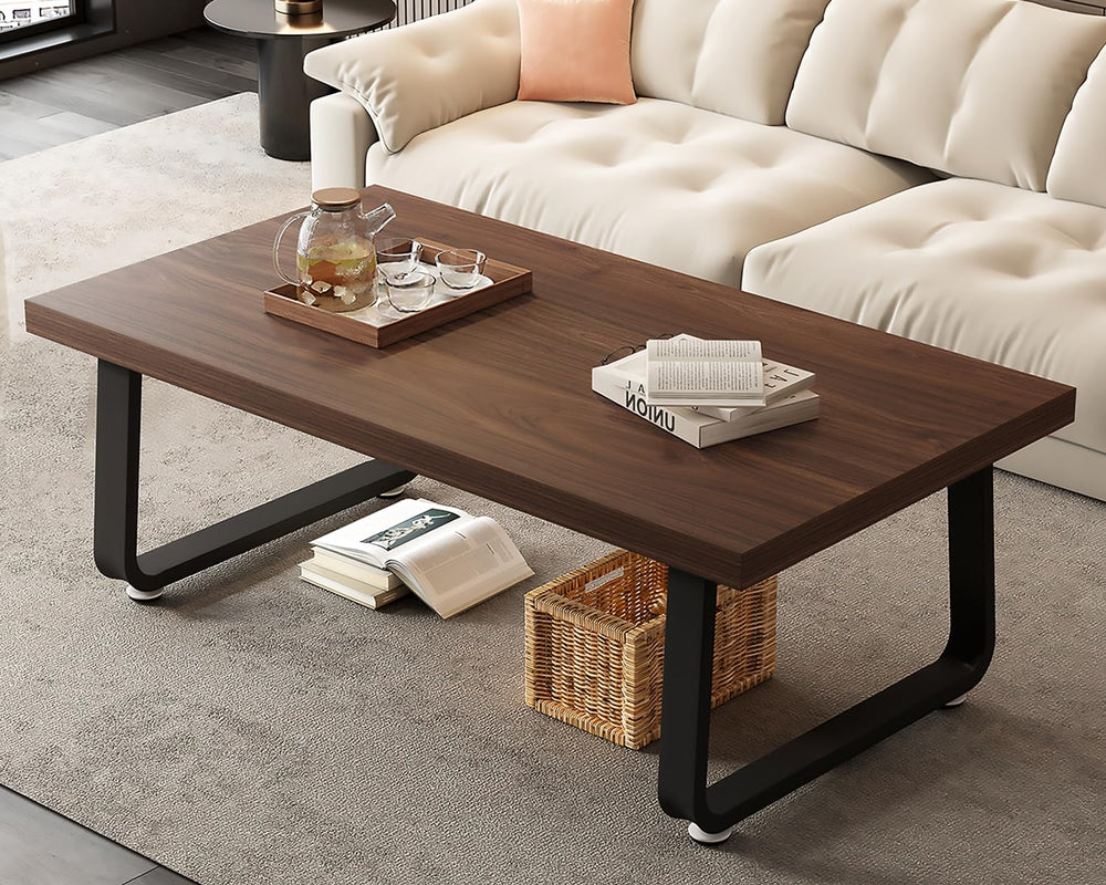 Rustic Walnut Coffee Table - From Where - 