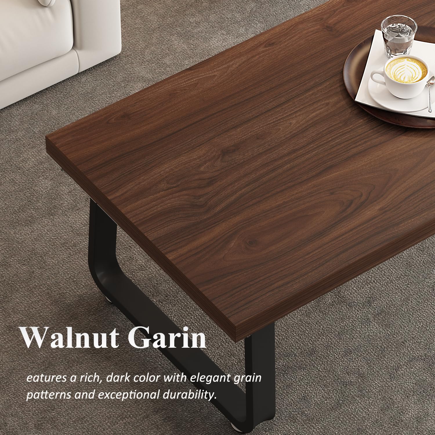 Rustic Walnut Coffee Table - From Where - 