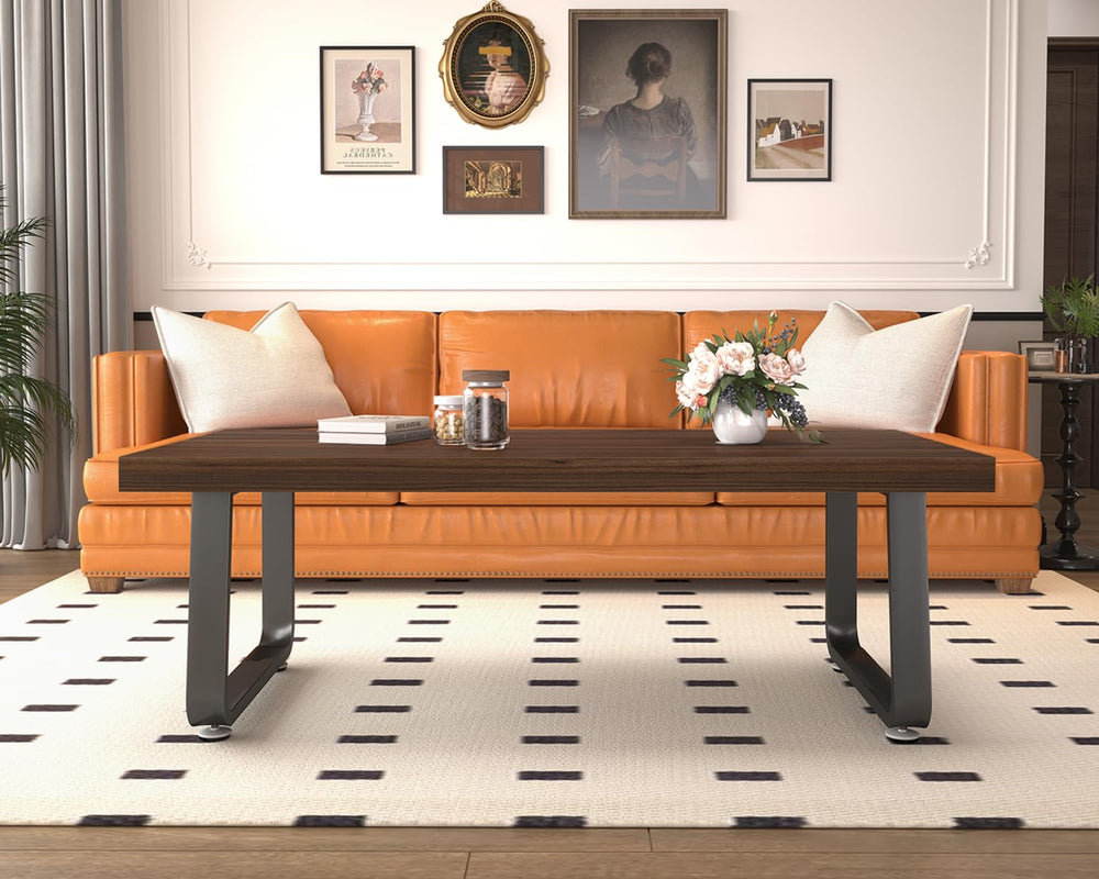 Rustic Walnut Coffee Table - From Where - 