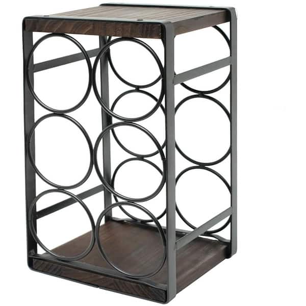 Rustic Wood Countertop Wine Rack - From Where - 