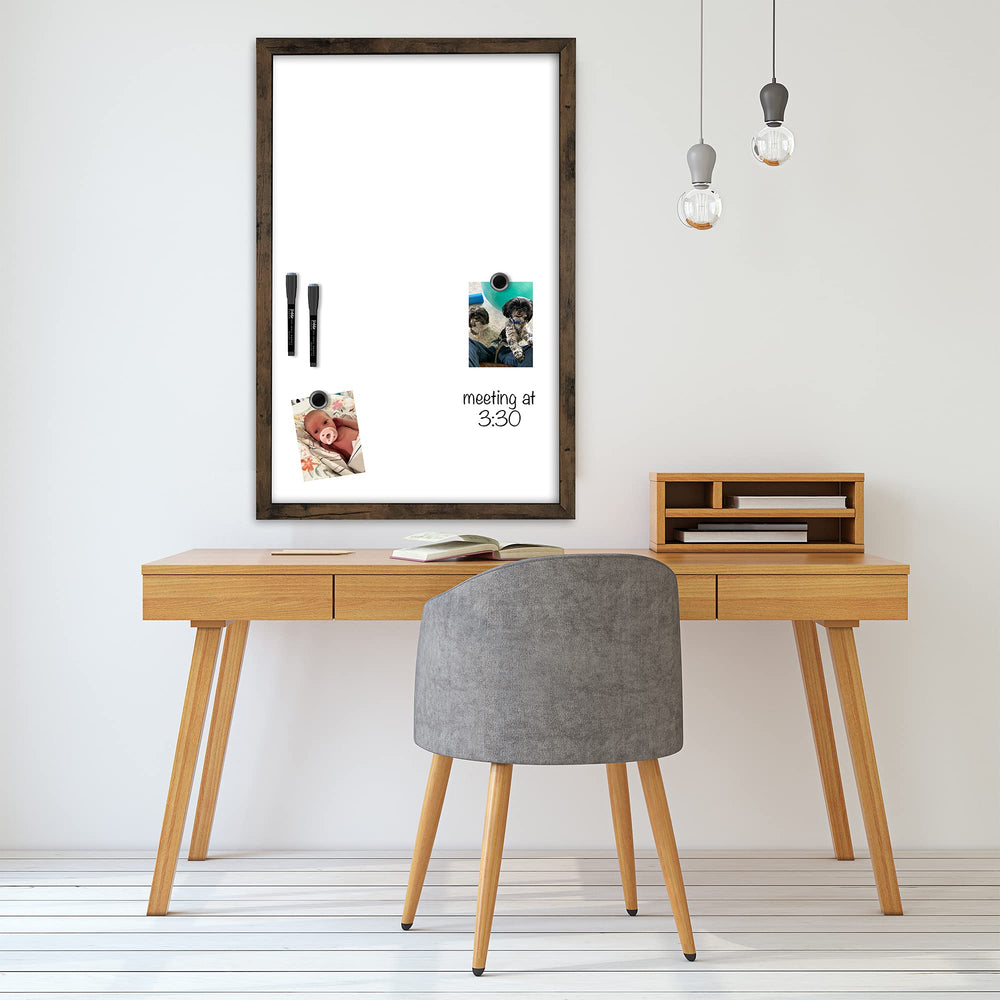 Rustic Wooden Frame White Board - From Where - 