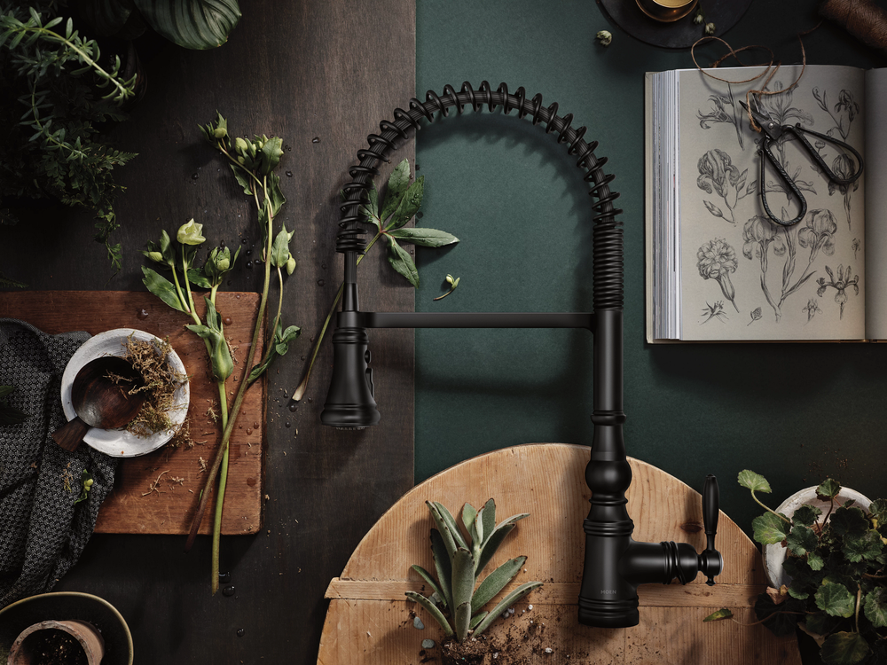 Weymouth One-Handle Pre-Rinse Spring Pulldown Kitchen Faucet