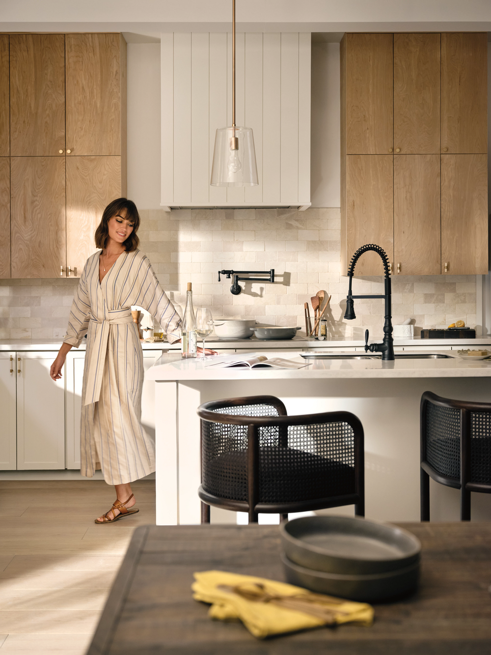 Weymouth One-Handle Pre-Rinse Spring Pulldown Kitchen Faucet