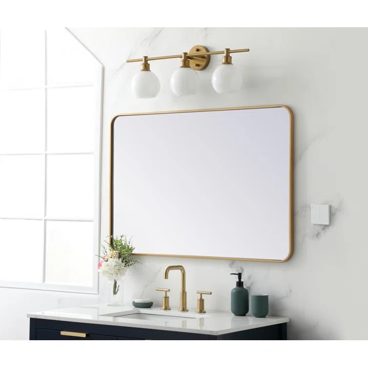 Sabine Rounded Rectangle Wall Mirror - From Where - 