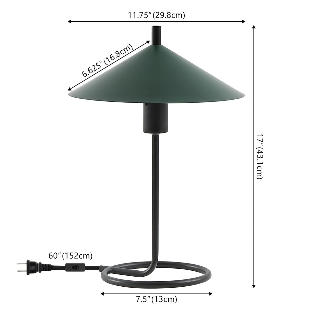 SAFAVIEH Lighting Collection Khlo Modern Green/Black 17 - inch Table Lamp (LED Bulb Included) - From Where - 