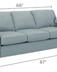 Saige Chenille Sofa - From Where - 