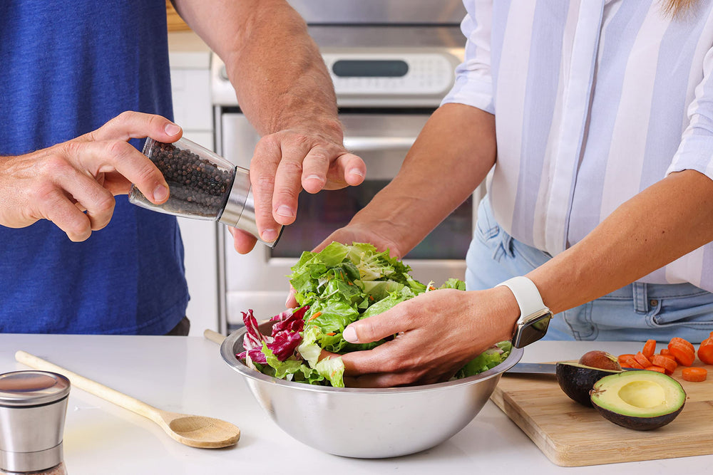 Salt and Pepper Set with Wood Tray - From Where - 