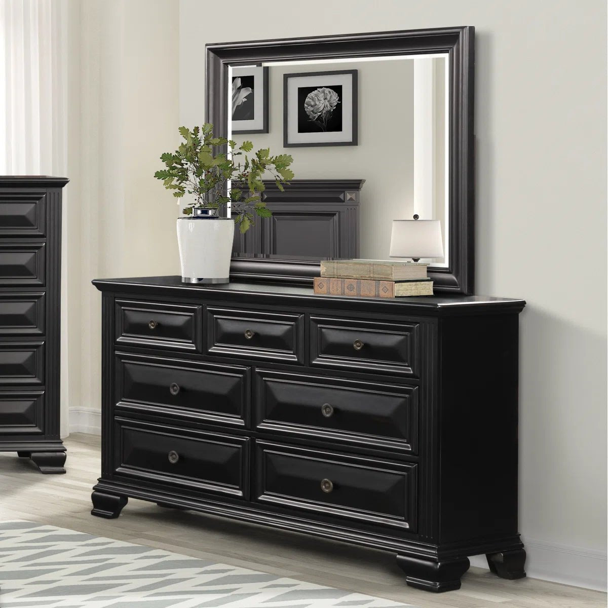 Samuelsson 7 - Drawer Dresser with Mirror - From Where - 