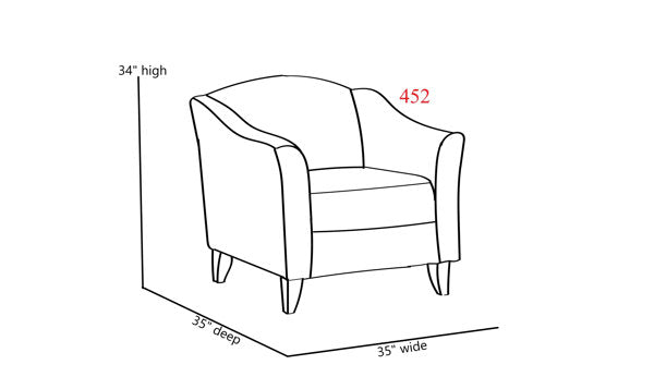 Sand & Stable Aurora Polyester Armchair - From Where - 
