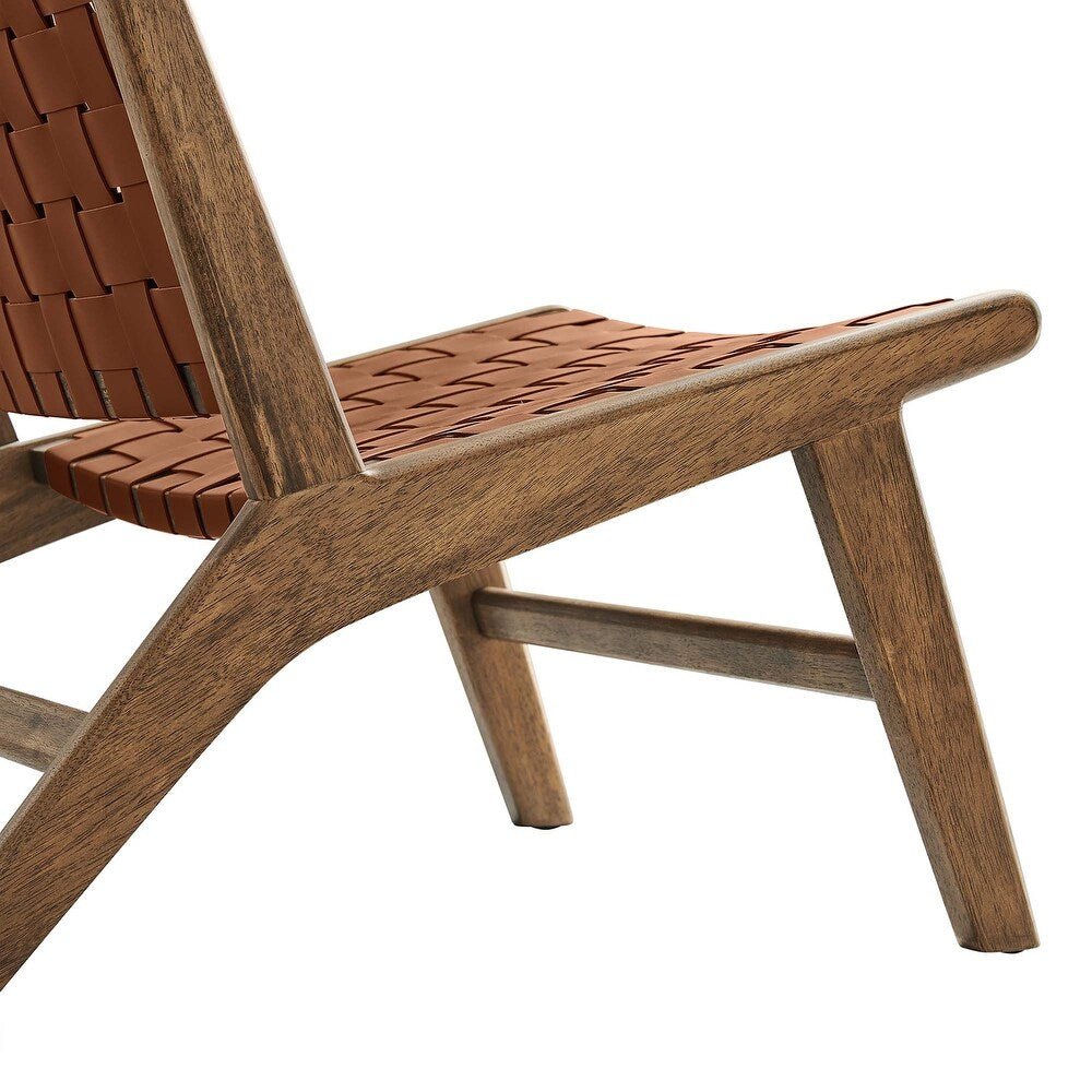 Saoirse Faux Leather Lounge Chair - From Where - 