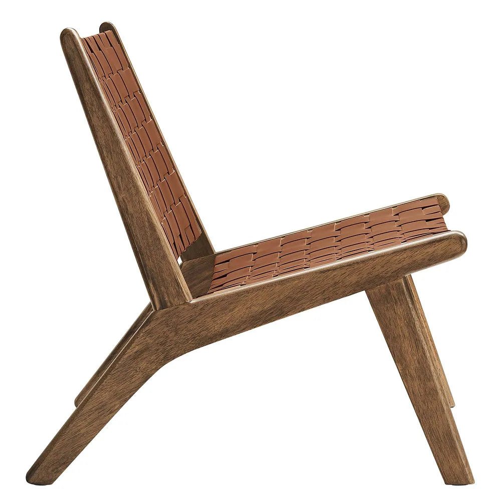 Saoirse Faux Leather Lounge Chair - From Where - 