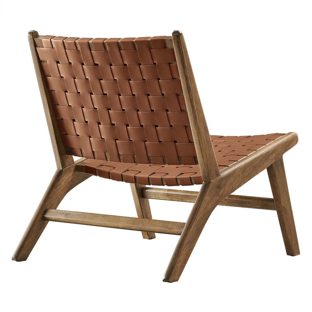 Saoirse Faux Leather Lounge Chair - From Where - 