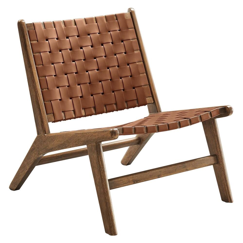 Saoirse Faux Leather Lounge Chair - From Where - 