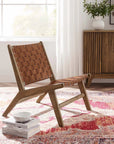 Saoirse Faux Leather Lounge Chair - From Where - 