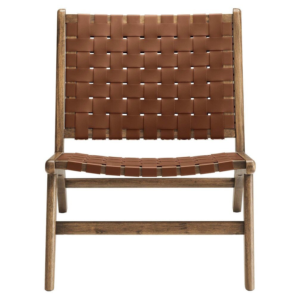 Saoirse Faux Leather Lounge Chair - From Where - 