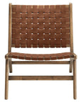 Saoirse Faux Leather Lounge Chair - From Where - 