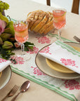 Sara Pure Linen Hand - Printed Table Runner - From Where Finds - 
