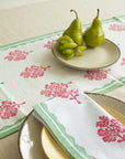 Sara Pure Linen Hand - Printed Table Runner - From Where Finds - 