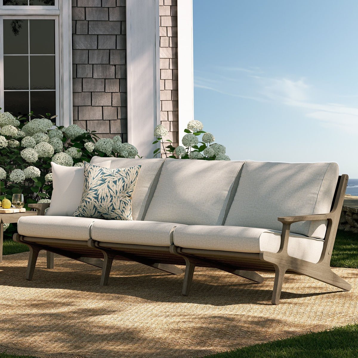 Saratoga Outdoor Teak Sofa - From Where Finds - 