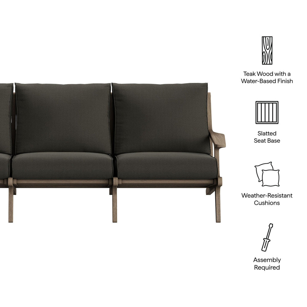 Saratoga Outdoor Teak Sofa - From Where Finds - 