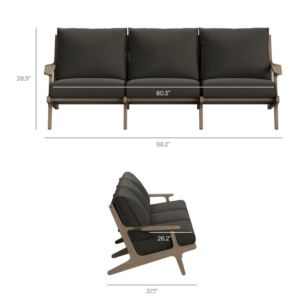 Saratoga Outdoor Teak Sofa - From Where Finds - 
