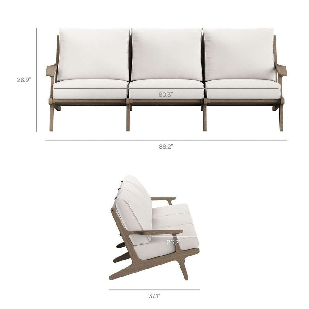 Saratoga Outdoor Teak Sofa - From Where Finds - 