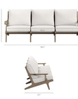 Saratoga Outdoor Teak Sofa - From Where Finds - 