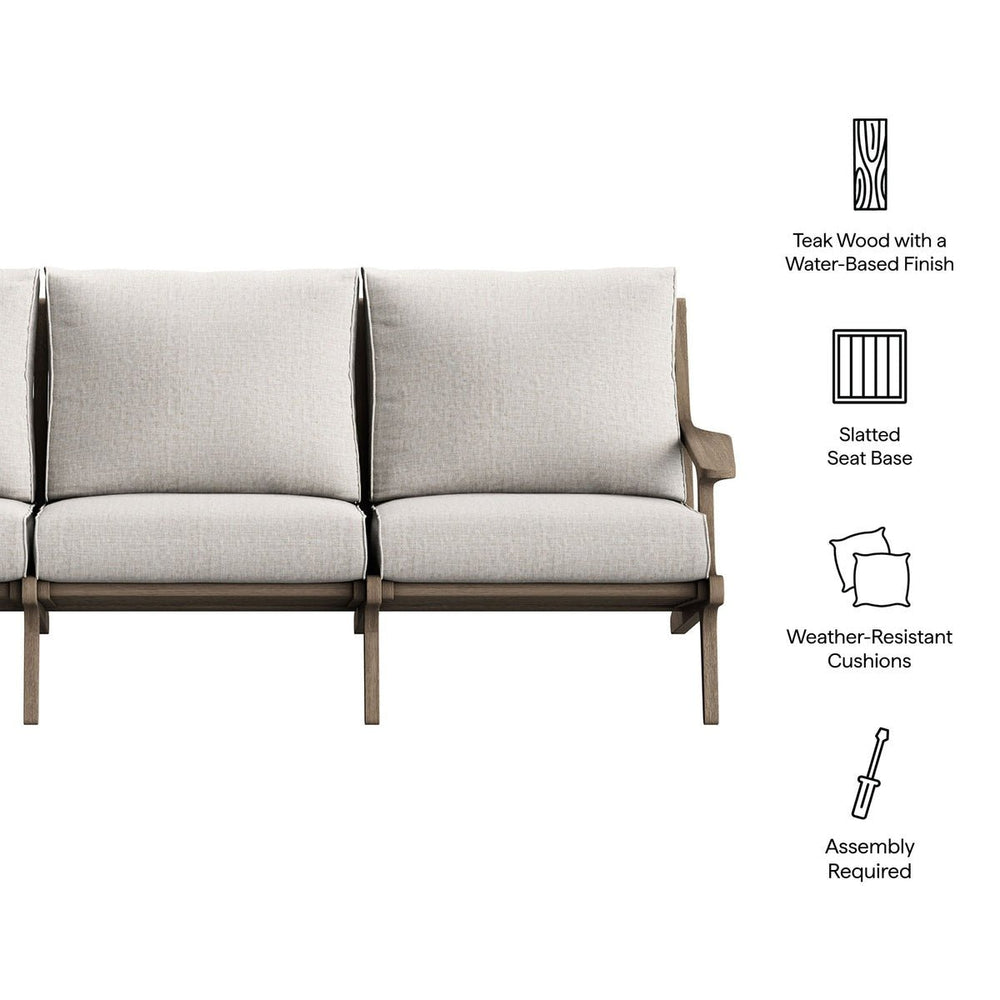 Saratoga Outdoor Teak Sofa - From Where Finds - 