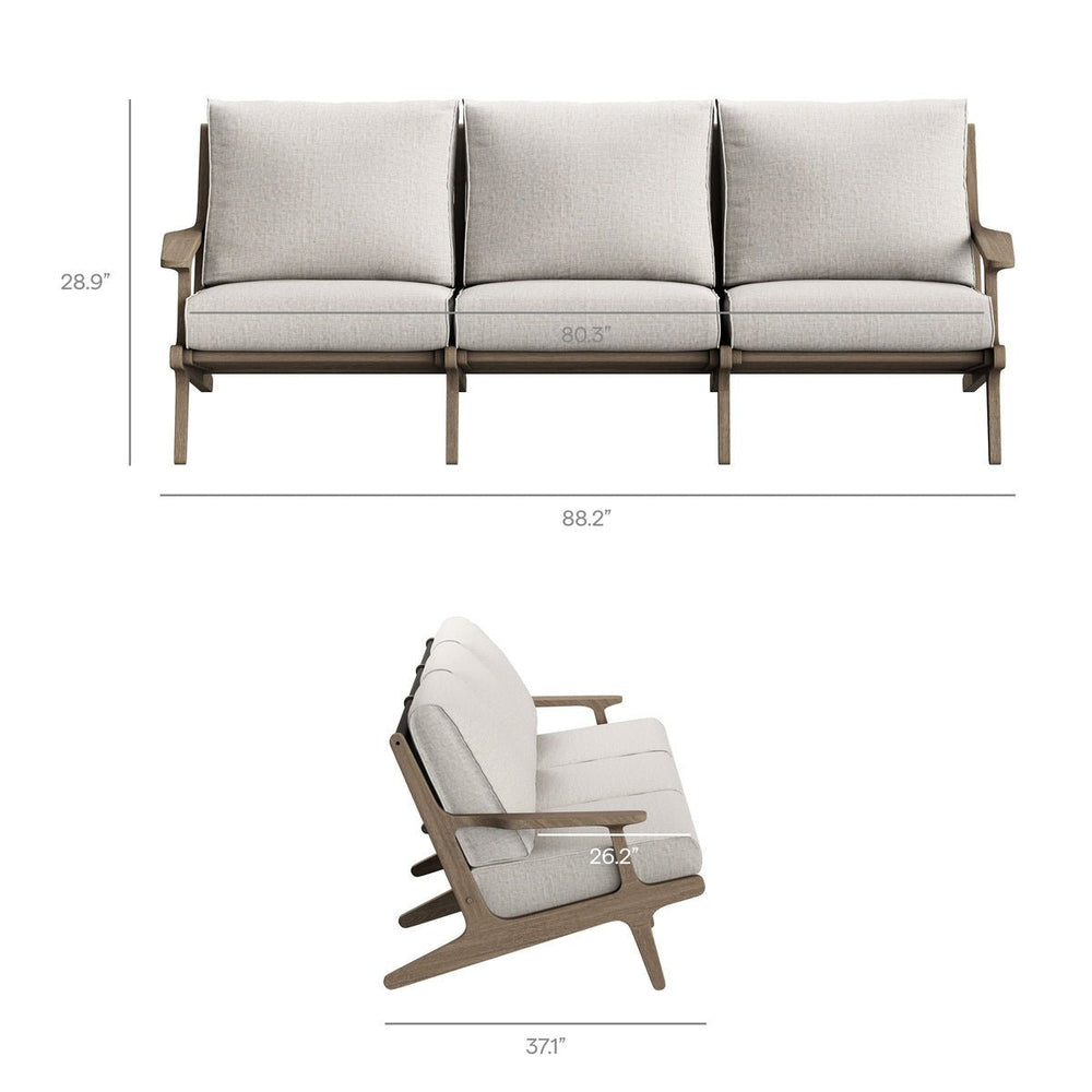 Saratoga Outdoor Teak Sofa - From Where Finds - 