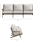 Saratoga Outdoor Teak Sofa - From Where Finds - 