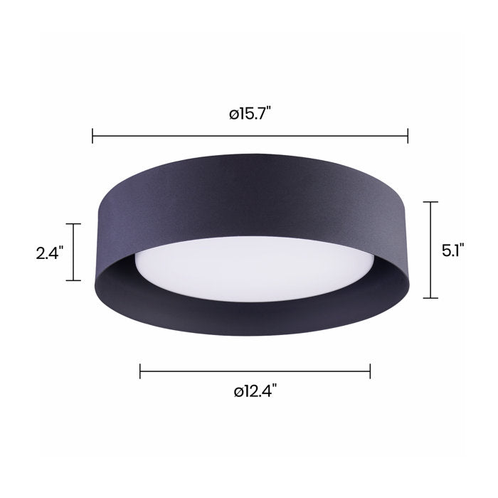 Savita 15.7&quot; Flush Mount - From Where - 