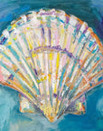 "Scallop Shell" by Jeanette Vertentes Canvas Art - From Where - 