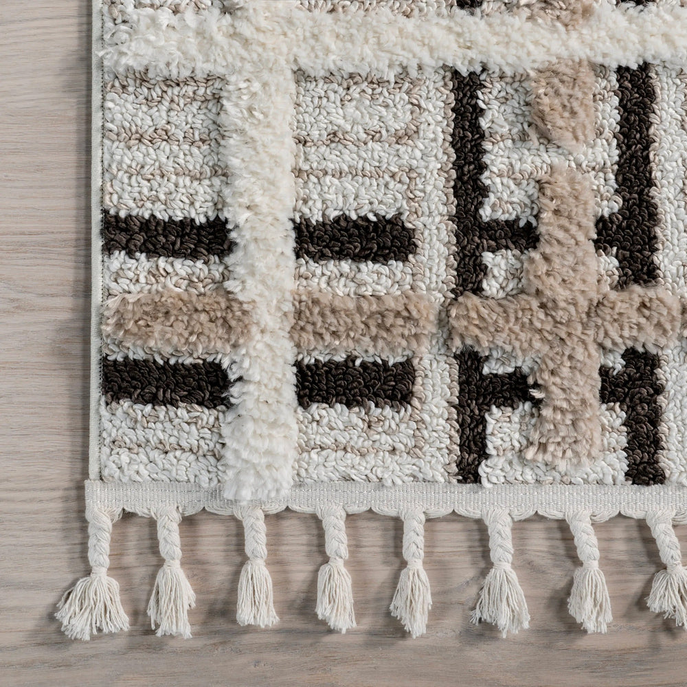 Scarletta Plaid Tasseled Rug - From Where Finds - 