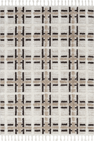 Scarletta Plaid Tasseled Rug - From Where Finds - 