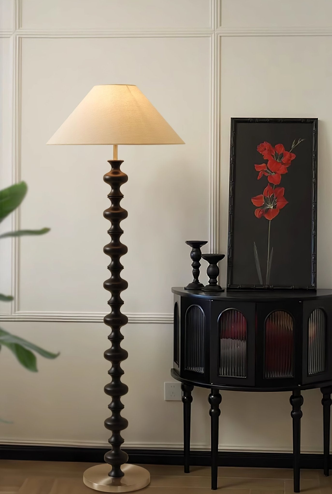 Sculpted Rhythm Wood Floor Lamp - From Where - 
