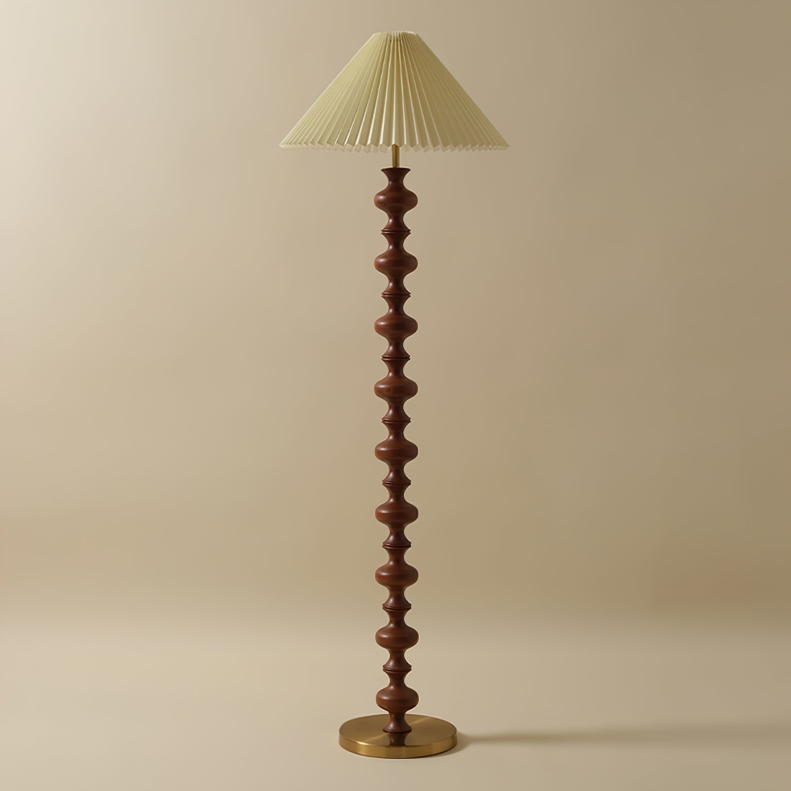 Sculpted Rhythm Wood Floor Lamp - From Where - 