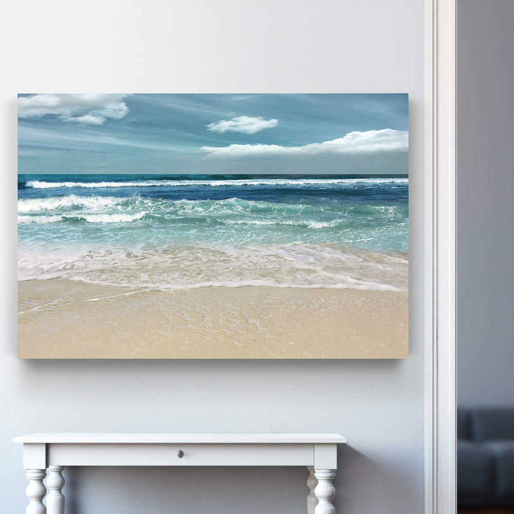 Sea Calm Symphony Canvas Wall Art - From Where - 