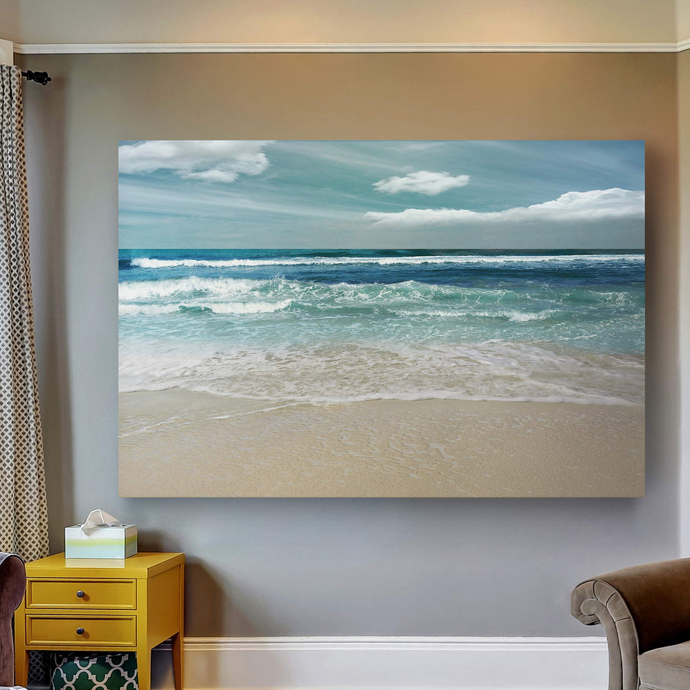 Sea Calm Symphony Canvas Wall Art - From Where - 